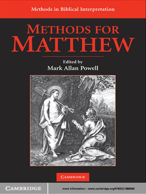 Cover image for book Methods for Matthew