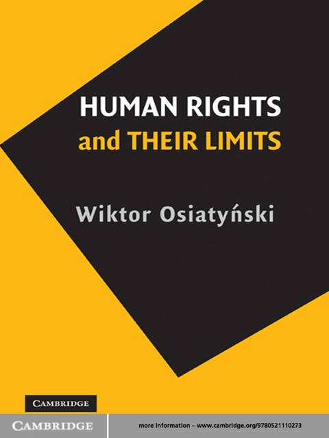 Cover image for book Human Rights and their Limits