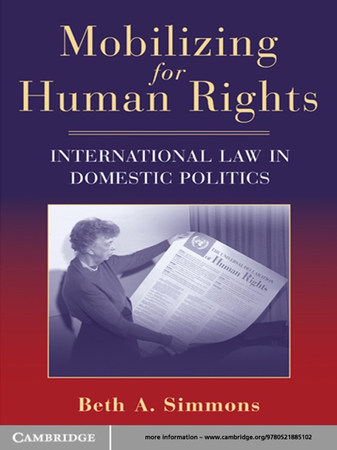 Cover image for book Mobilizing for Human Rights