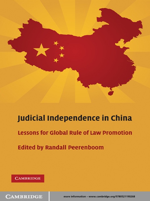 Cover image for book Judicial Independence in China