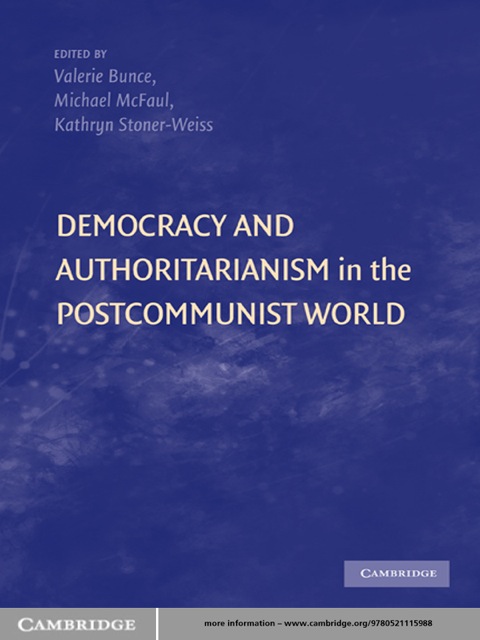 Cover image for book Democracy and Authoritarianism in the Postcommunist World