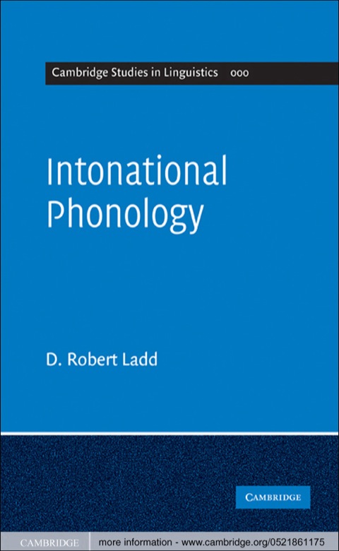 Cover image for book Intonational Phonology