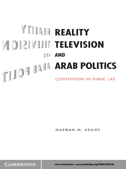 Cover image for book Reality Television and Arab Politics
