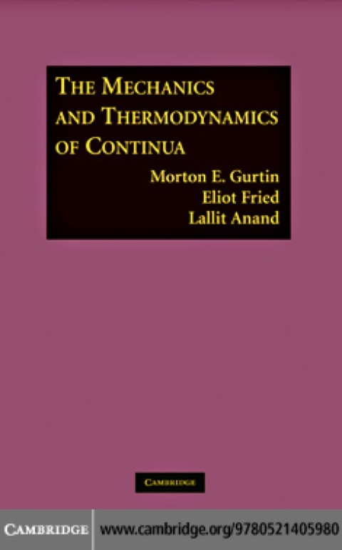 Cover image for book The Mechanics and Thermodynamics of Continua