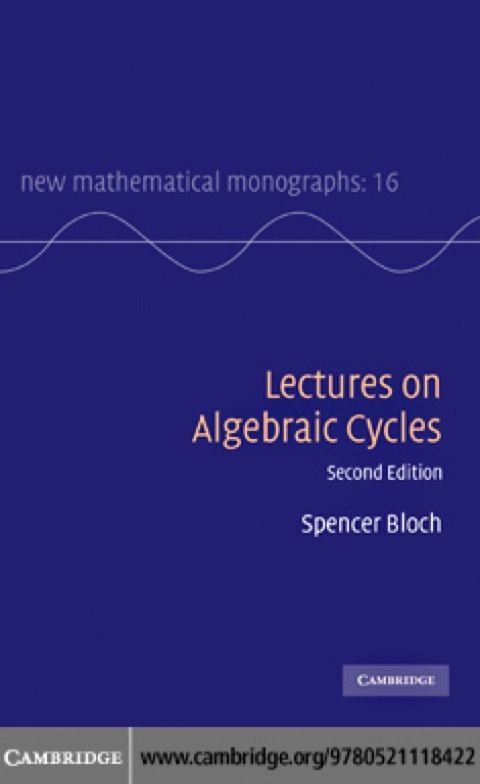 Cover image for book Lectures on Algebraic Cycles
