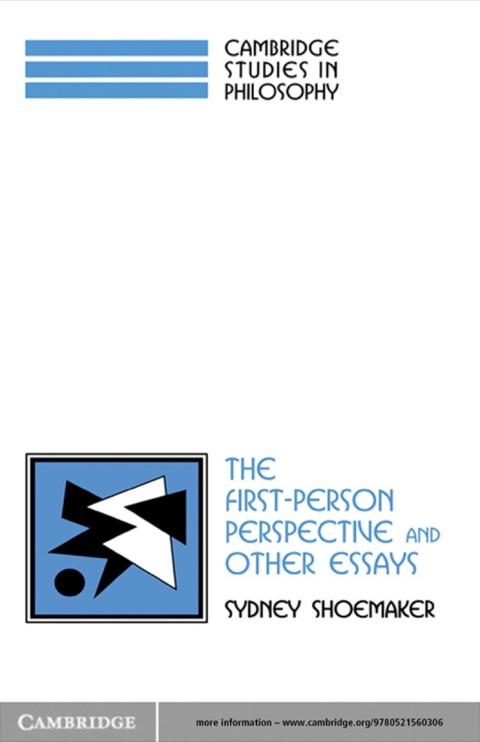 Cover image for book The First-Person Perspective and Other Essays