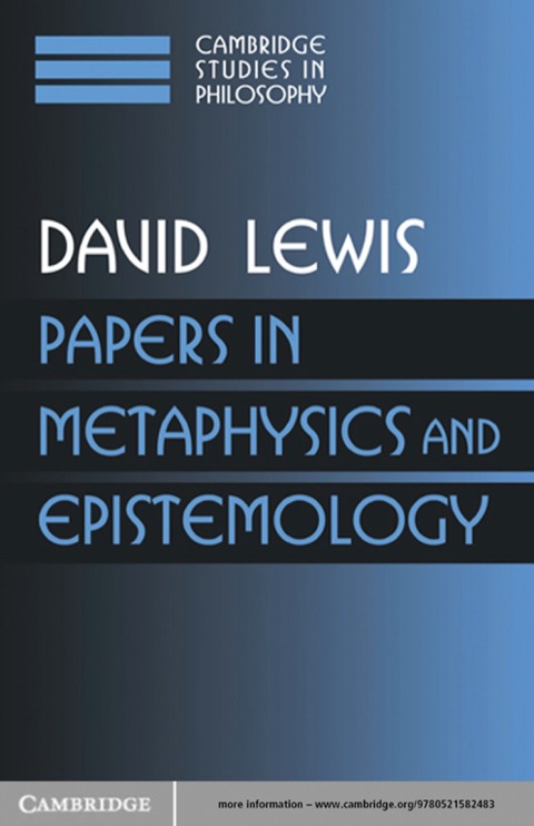 Cover image for book Papers in Metaphysics and Epistemology: Volume 2