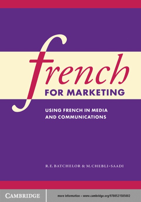 Cover image for book French for Marketing