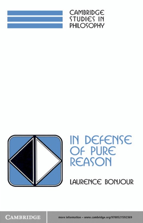 Cover image for book In Defense of Pure Reason