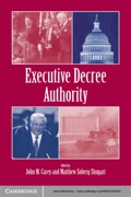 Executive Decree Authority - John M. Carey