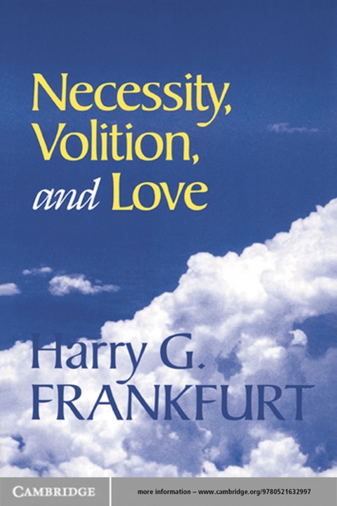 Cover image for book Necessity, Volition, and Love