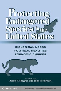 Cover image: Protecting Endangered Species in the United States 1st edition 9780521662109