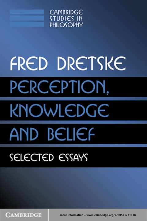 Cover image for book Perception, Knowledge and Belief