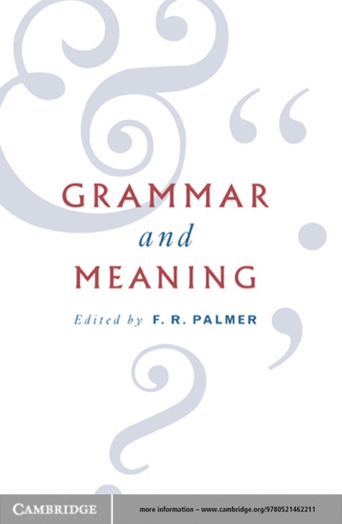 Cover image for book Grammar and Meaning