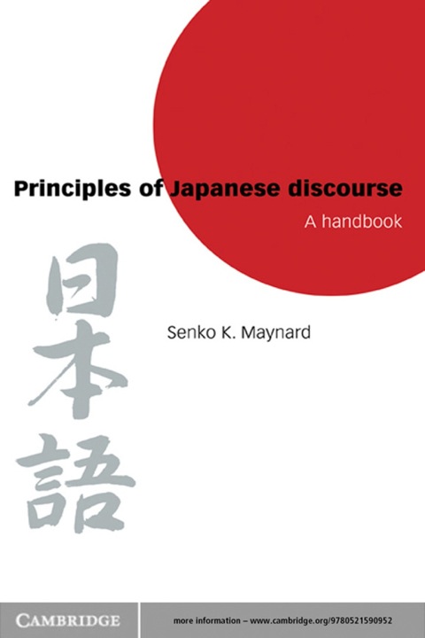 Cover image for book Principles of Japanese Discourse