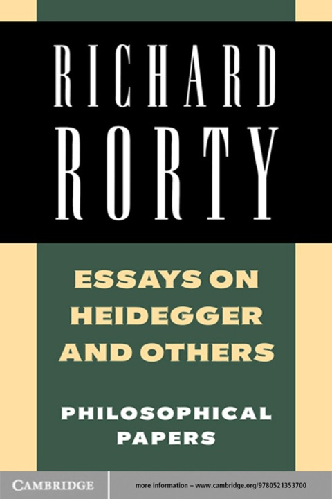 Cover image for book Essays on Heidegger and Others: Volume 2