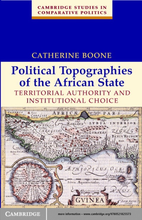 Cover image for book Political Topographies of the African State