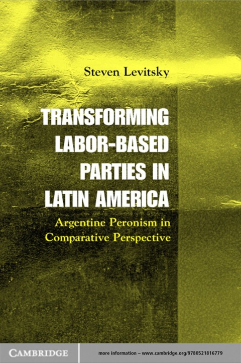 Cover image for book Transforming Labor-Based Parties in Latin America