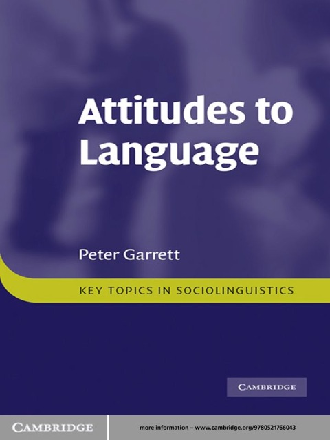 Cover image for book Attitudes to Language