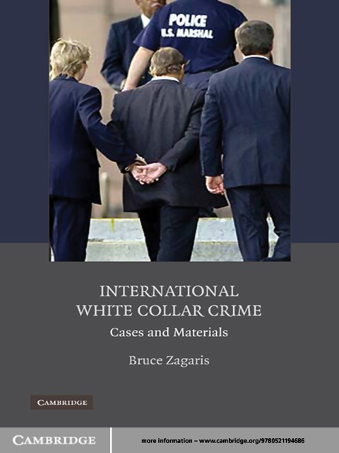 Cover image for book International White Collar Crime