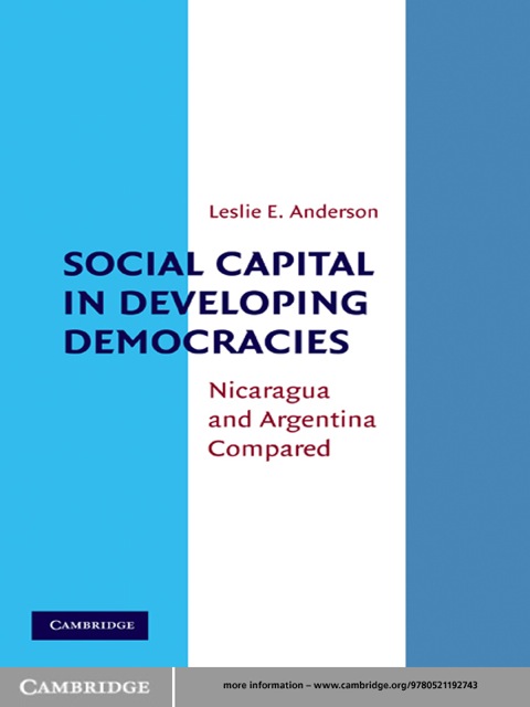 Cover image for book Social Capital in Developing Democracies