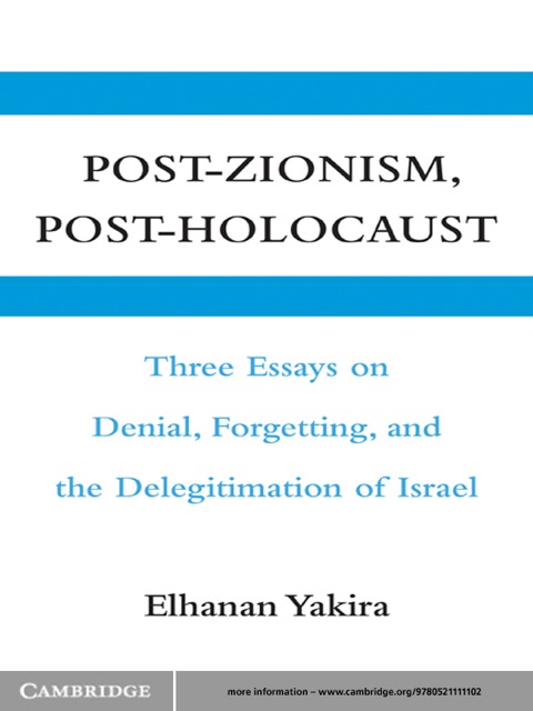 Cover image for book Post-Zionism, Post-Holocaust