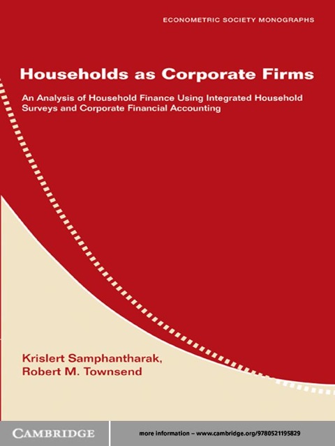 Cover image for book Households as Corporate Firms