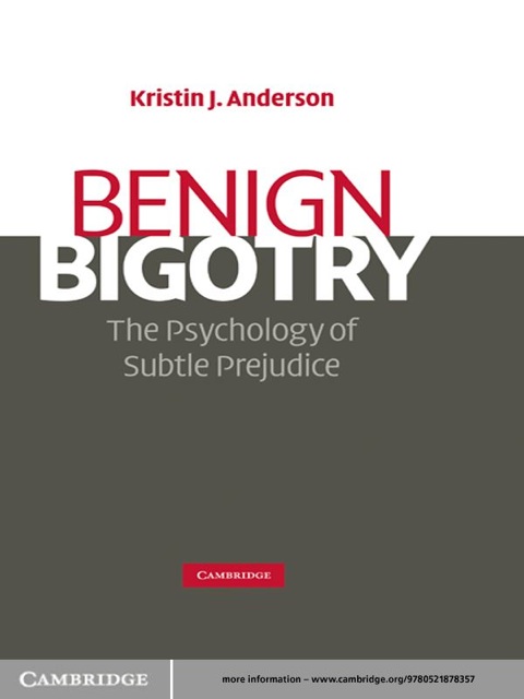 Cover image for book Benign Bigotry