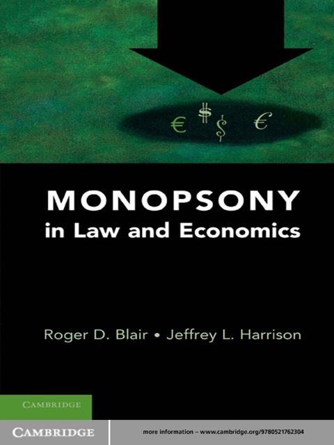 Cover image for book Monopsony in Law and Economics