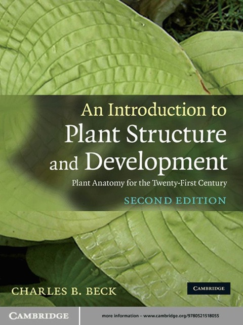 Cover image for book An Introduction to Plant Structure and Development