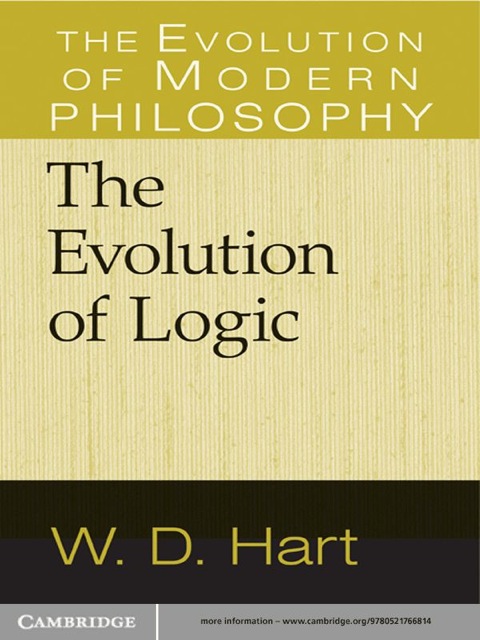 Cover image for book The Evolution of Logic