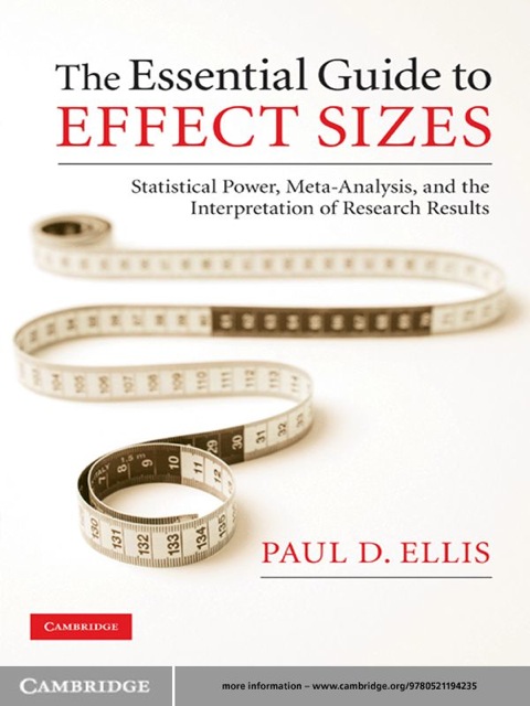 Cover image for book The Essential Guide to Effect Sizes