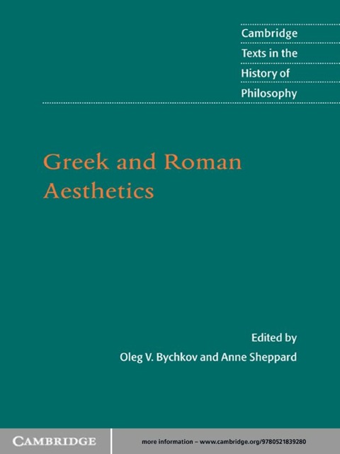 Cover image for book Greek and Roman Aesthetics