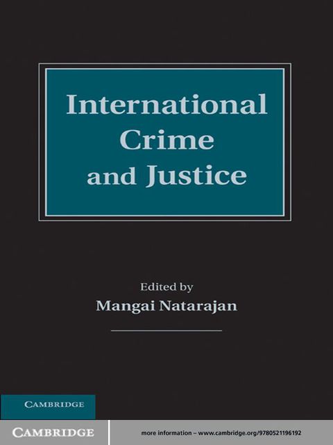 Cover image for book International Crime and Justice