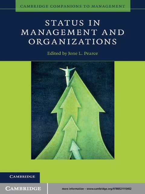 Cover image for book Status in Management and Organizations