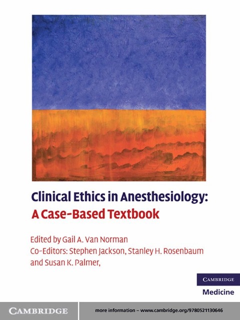 Cover image for book Clinical Ethics in Anesthesiology