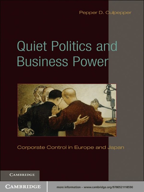 Cover image for book Quiet Politics and Business Power