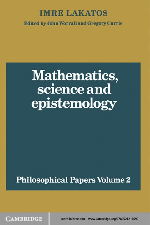 Cover image for book Mathematics, Science and Epistemology: Volume 2, Philosophical Papers