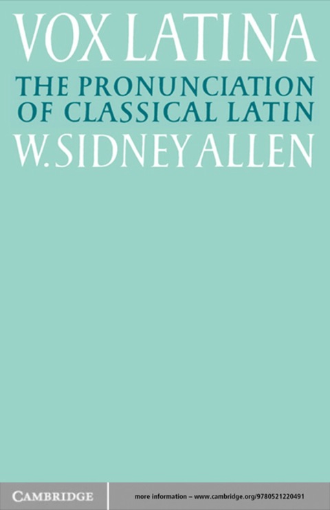 Cover image for book Vox Latina