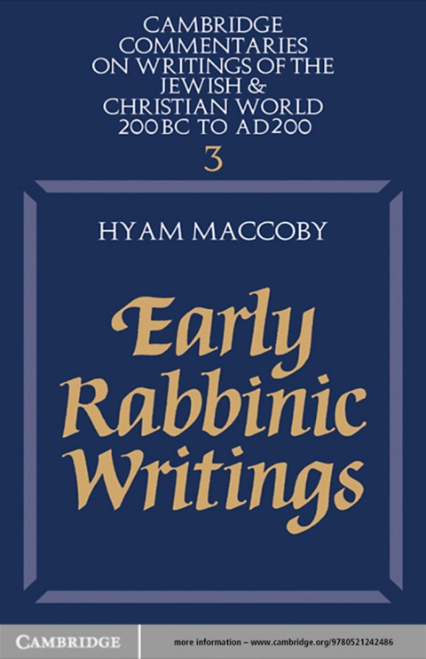Cover image for book Early Rabbinic Writings