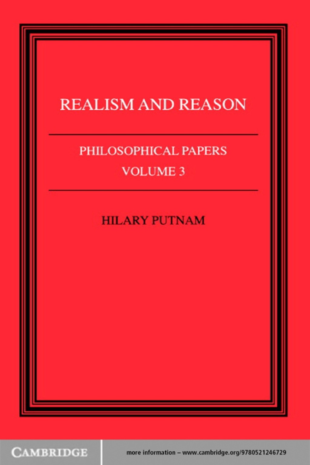Philosophical Papers: Volume 3  Realism and Reason (eBook) - Hilary Putnam