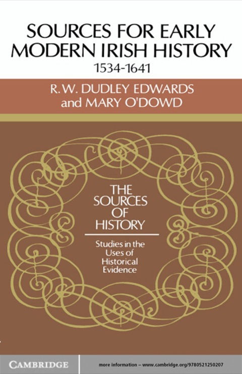 Cover image for book Sources for Modern Irish History 1534–1641