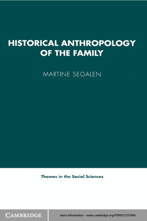 Cover image for book Historical Anthropology of the Family