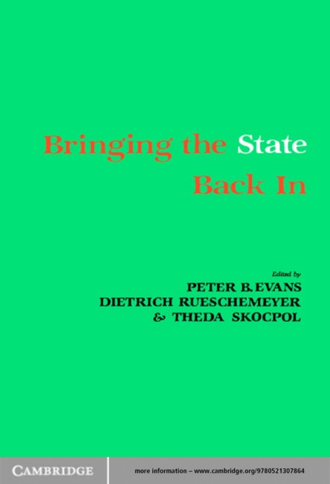 Cover image for book Bringing the State Back In