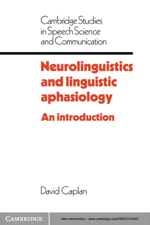 Cover image for book Neurolinguistics and Linguistic Aphasiology