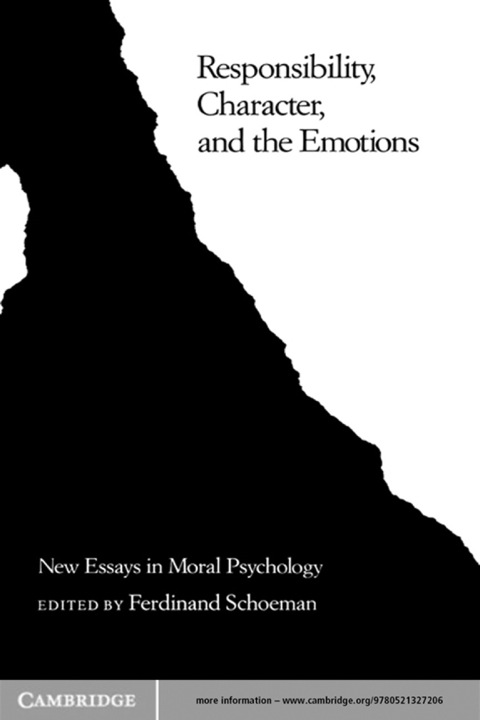 Cover image for book Responsibility, Character, and the Emotions