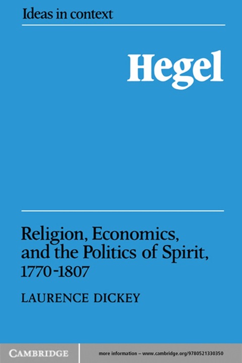 Cover image for book Hegel