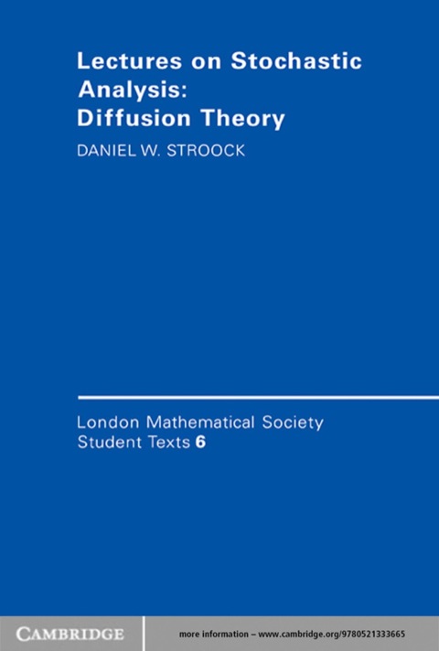 Cover image for book Lectures on Stochastic Analysis: Diffusion Theory