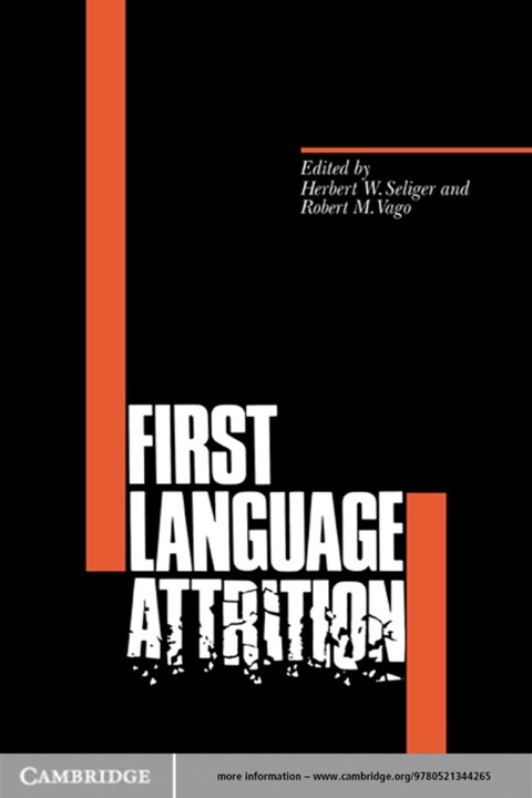 Cover image for book First Language Attrition
