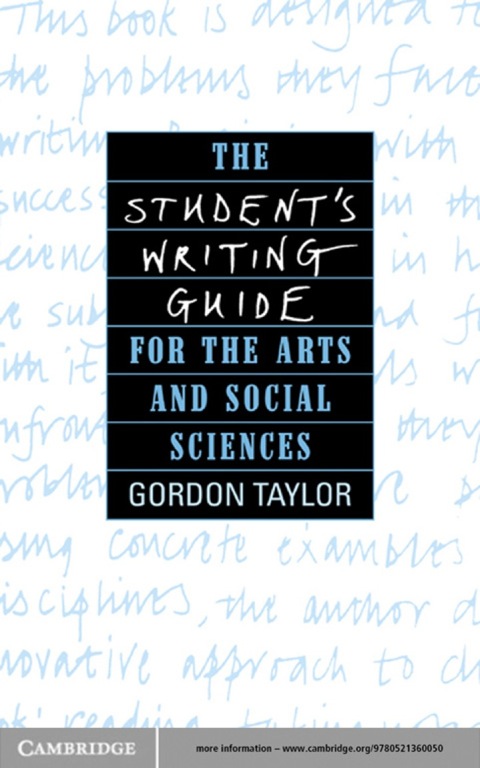 The Student's Writing Guide for the Arts and Social Sciences 